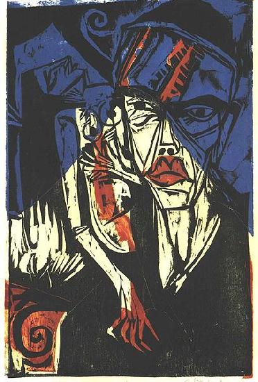 Ernst Ludwig Kirchner Fights oil painting image